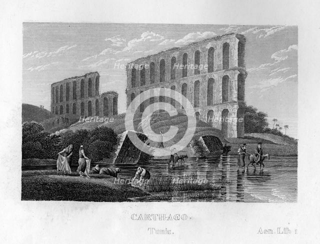 Ruins of Carthage, Tunisia, c1833. Creator: Unknown.