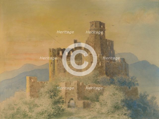 Ruins of castle, 1895-1899. Creator: Viktor Myskovszky.