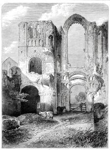 "Ruins of Castle Acre Priory, Norfolk", by R. P. Leitch, from the Royal Academy Exhibition, 1860. Creator: Unknown