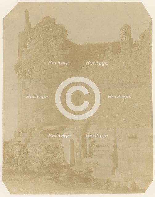 Ruins of Cecilia Metella, Rome, 1850s. Creator: Unknown.