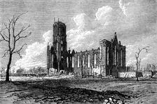 Ruins of Chicago after the Fire: Catholic College, 1871. Creator: Unknown
