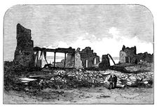 Ruins of Chicago after the Fire: Crosby Opera House, 1871. Creator: Unknown