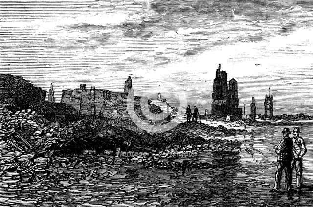Ruins of Chicago after the Fire: Sherman House Block, 1871. Creator: Unknown.