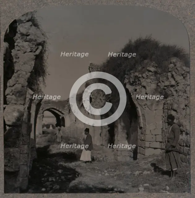 'Ruins of Crusaders Church, Ramleh', c1900. Artist: Unknown.