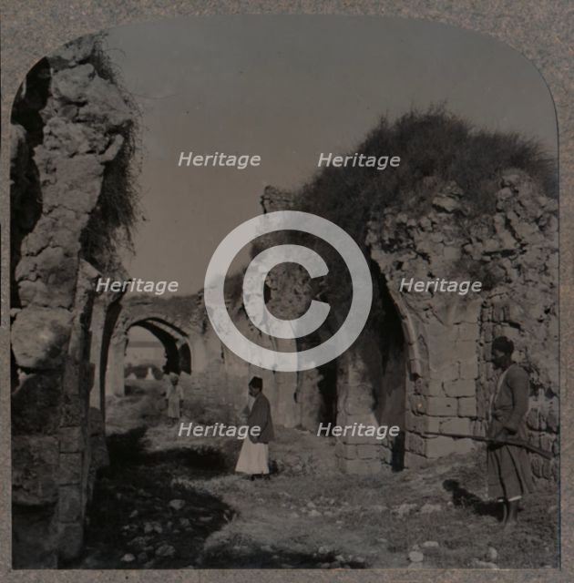 'Ruins of Crusaders Church, Ramleh', c1900. Artist: Unknown.