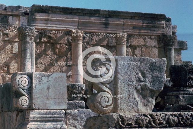 Ruins of a temple in Galilee where Christ preached, 1st century. Artist: Unknown