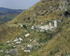 Ruins of a temple, Pergamon, Aeolis, Anatolia, Turkey, 2005. Creator: Unknown