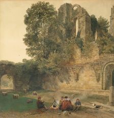 Ruins of a Bishop's Palace, Lincoln, 1825-1849. Creator: Peter de Wint