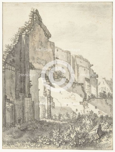 Ruins of a building in Utrecht, 1674. Creator: Herman Saftleven the Younger.