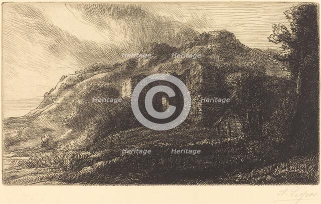 Ruins of a Chateau (Les ruines du chateau). Creator: Alphonse Legros.