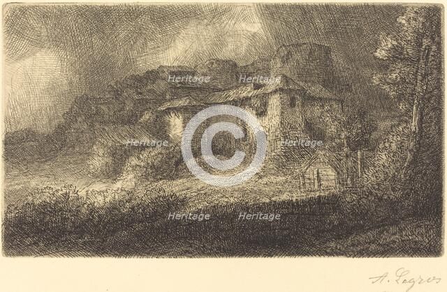 Ruins of a Chateau (Les ruines du chateau). Creator: Alphonse Legros.