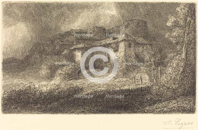 Ruins of a Chateau (Les ruins du chateau). Creator: Alphonse Legros.