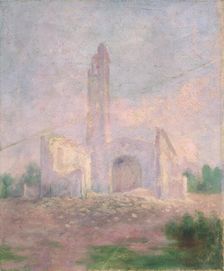 Ruins of a church, early 20th century. Creator: Dezider Czölder