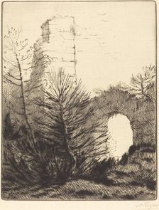 Ruins of a Monastery (Les ruines du monastere). Creator: Alphonse Legros