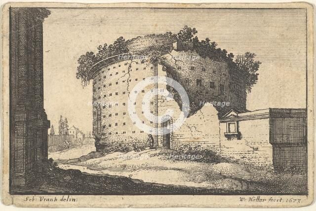 Ruins of a Round Building, 1673. Creator: Wenceslaus Hollar.