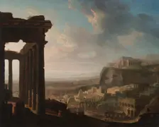 Ruins of an Ancient City, c. 1810 - 1820. Creator: John Martin (British, 1789-1854)