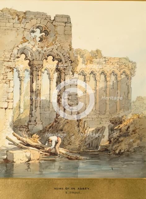 Ruins of an Abbey, 1825-1849. Creator: Samuel Prout.
