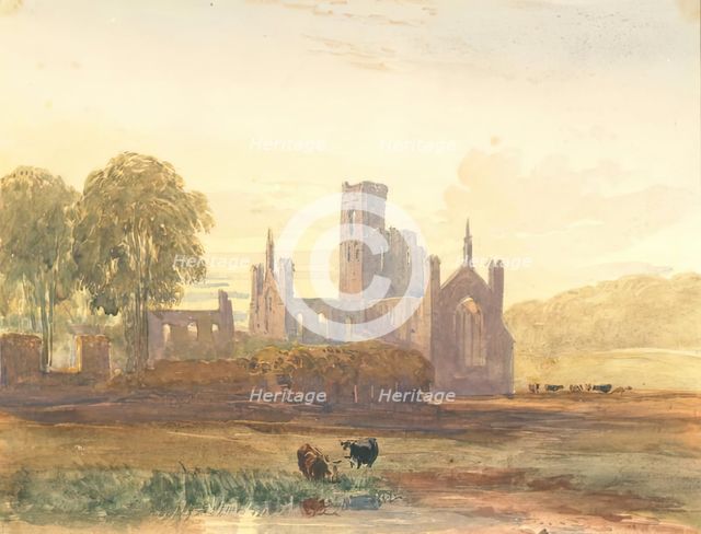 Ruins of an Abbey - Evening, c1820s-1840s. Creator: David Cox the Elder.