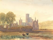 Ruins of an Abbey - Evening, c1820s-1840s. Creator: David Cox the Elder