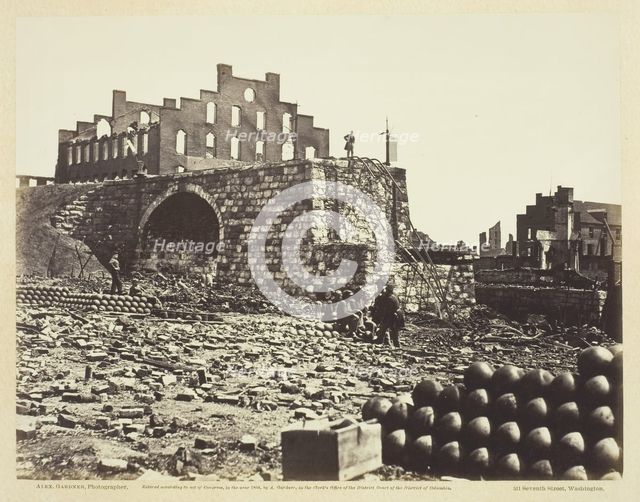 Ruins of Arsenal, Richmond, Virginia, April 1863. Creator: Alexander Gardner.