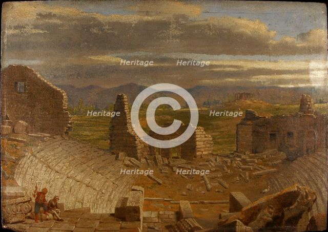 Ruins of Asrum Asia Minor: Explored with Layard (Sir Henry Layard), ca. 1845. Creator: Miner Kilbourne Kellogg.