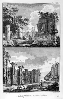 Ruins of Athens, 1751-1777. Artist: Bernard