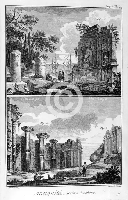 Ruins of Athens, 1751-1777. Artist: Bernard