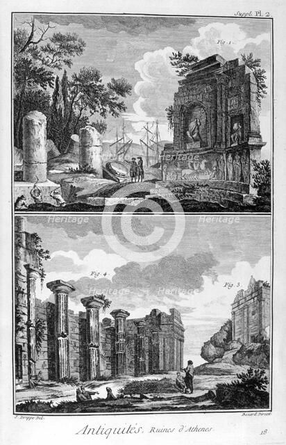 Ruins of Athens, 1751-1777. Artist: Bernard