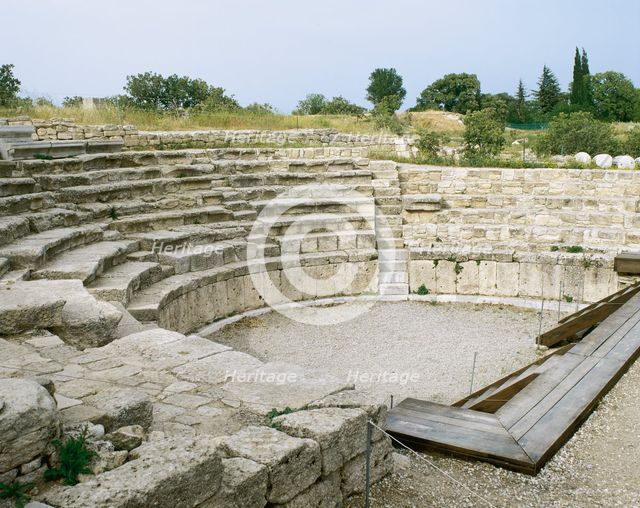 Ruins of Bouleuterion (council house), Troy, Turkey, 2005. Creator: Unknown.