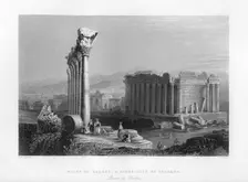 Ruins of Balbec, a Store-City of Solomon 1841. Creator: Robert Sands