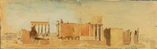 Ruins of Balbeck, 1844. Creator: Miner Kilbourne Kellogg