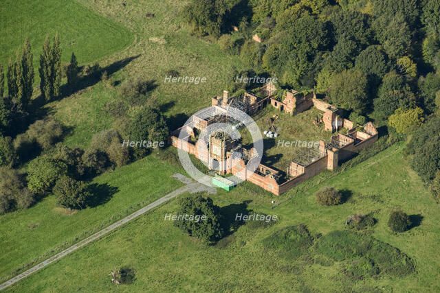 Ruins of Bradgate House stables, Leicestershire, 2024. Creator: Damian Grady.