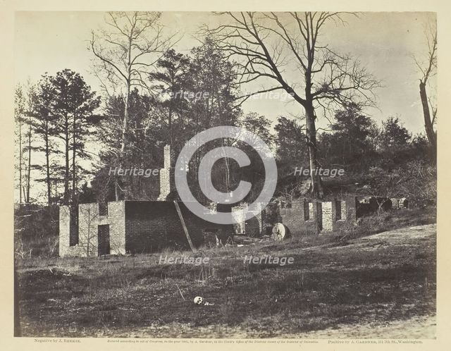 Ruins of Gains' Mill, Virginia, April 1865. Creator: John Reekie.