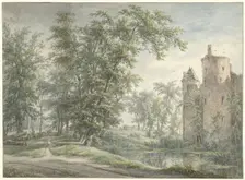 Ruins of De Haar Castle, 1801. Creator: Egbert van Drielst
