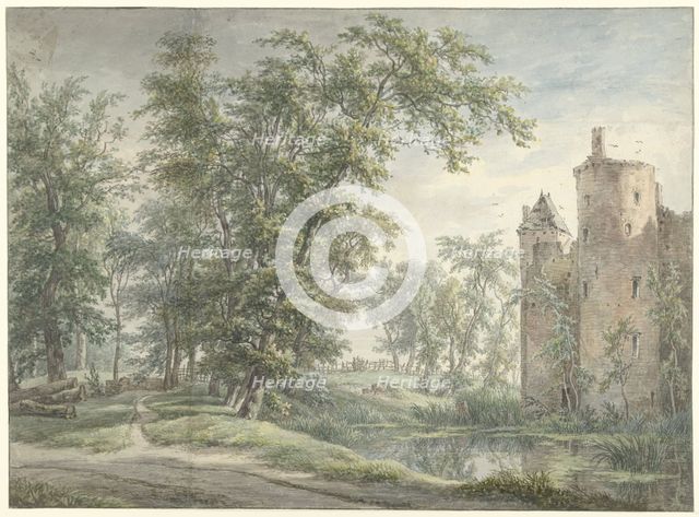 Ruins of De Haar Castle, 1801. Creator: Egbert van Drielst.