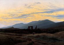 Ruins of Eldena Abbey in the Riesengebirge, ca 1834. Artist: Friedrich, Caspar David (1774-1840)