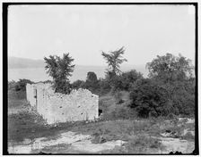 Ruins of Fort Crown Point, a British fort on Lake Champlain, Crown Point, New York, c1902. Creator: Unknown