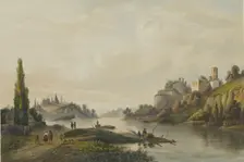 Ruins of Korets Castle, Volhynia, 1847-1852