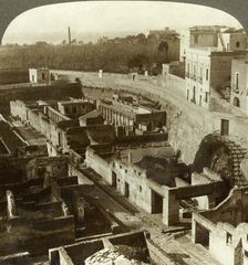Ruins of Herculaneum, (W.), uncovered after 17 centuries burial, Italy c1909. Creator: Unknown