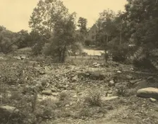 Ruins of Hill house, Scott's Hill, Falmouth, 1928. Creator: Frances Benjamin Johnston