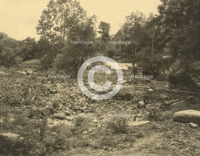Ruins of Hill house, Scott's Hill, Falmouth, 1928. Creator: Frances Benjamin Johnston.