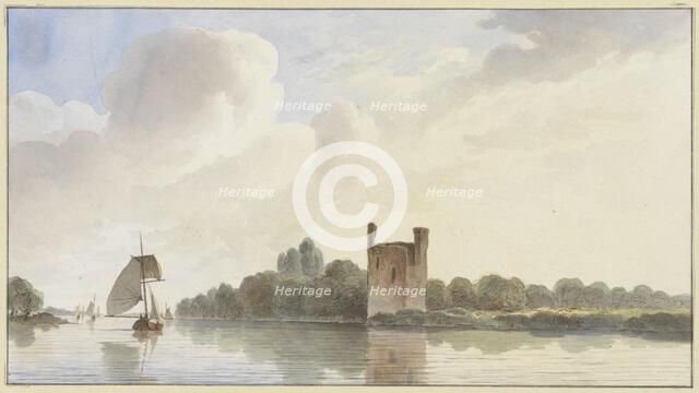 Ruins of Huis te Merwede near Dordrecht on the Maas, 1820-1872. Creator: Hendrik Abraham Klinkhamer.