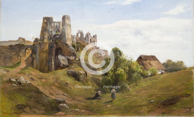 Ruins of Odrzykon, 1880. Creator: Heinrich Grabinski.