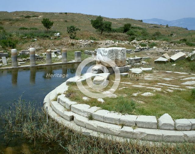 Ruins of Monument at the Harbour of Lions, Miletus, Anatolia, Turkey, 1st century BC (1999). Creator: Unknown.