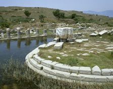 Ruins of Monument at the Harbour of Lions, Miletus, Anatolia, Turkey, 1st century BC (1999). Creator: Unknown