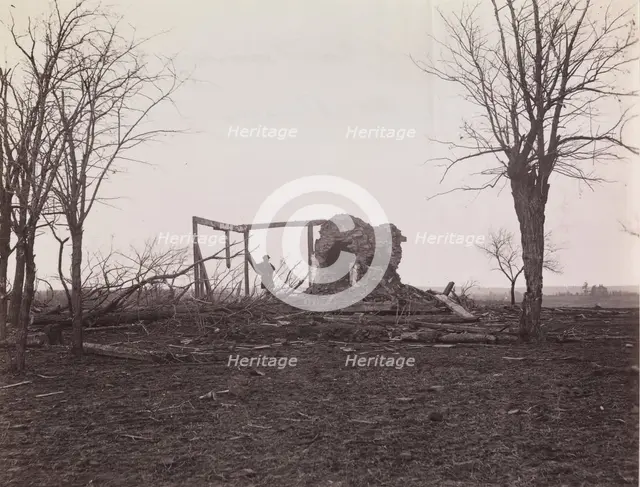 Ruins of Mrs. Henry's House, Battlefield of Bull Run, March 1862. Creator: George N. Barnard.