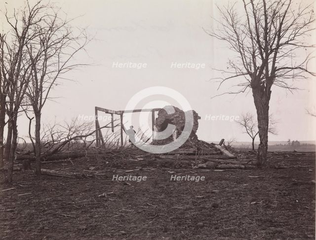 Ruins of Mrs. Henry's House, Battlefield of Bull Run, March 1862. Creator: George N. Barnard.
