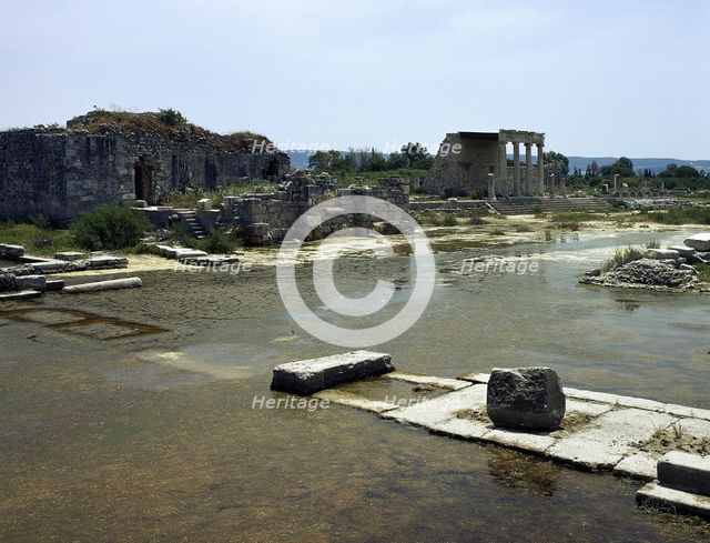 Ruins of northern agora near Holy Road, Miletus, Anatolia, Turkey, 1999. Creator: Unknown.