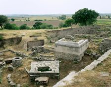 Ruins of sanctuary, Troy IX stratum, Troy, Turkey, 1st-4th centuries (2005). Creator: Unknown