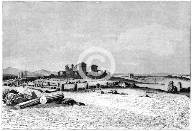 'Ruins of Sbeitla, the ancient Sufetula', c1890. Artist: Barbant